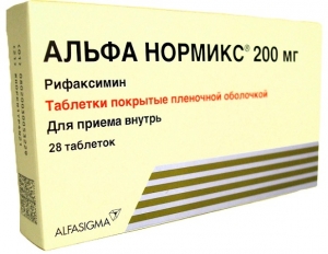 Альфа нормикс таб. п.п.о. 200мг №28