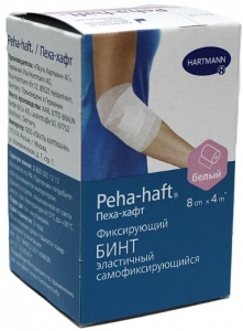 Бинт Пеха-хафт самофиксир когезивный 4мх8см №1 (белый) (9324851)
