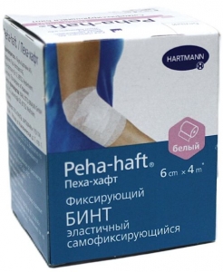 Бинт Пеха-хафт самофиксир когезивный 4мх6см белый №1 (9324841)